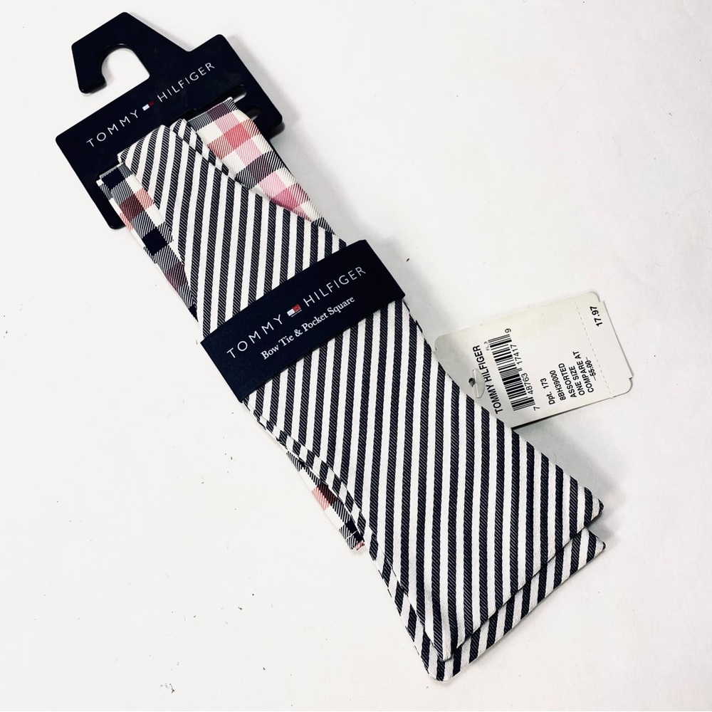 Tommy Hilfiger Bow Tie and Pocket Square Set NWT